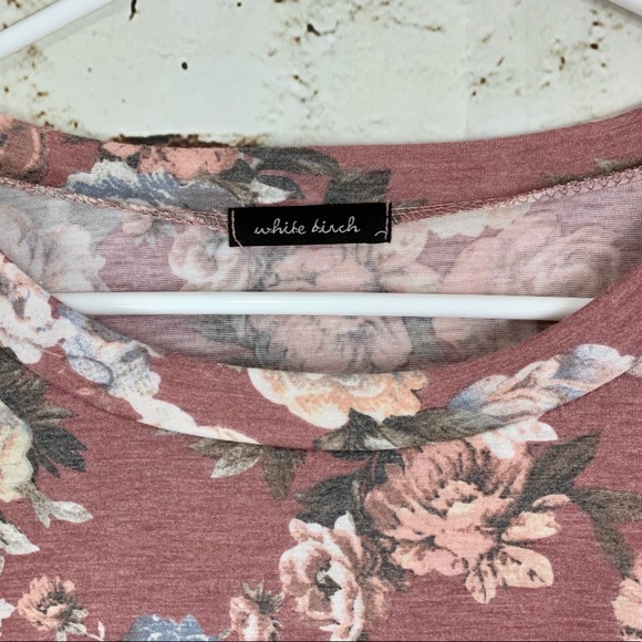 Boho Chic Floral Flowy Stretchy Tunic Top - Picture 5 of 9